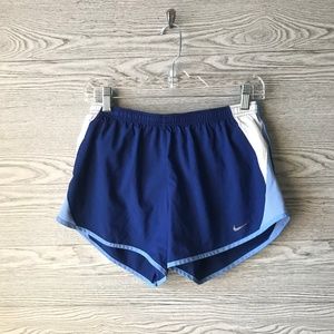 Nike Womens Blue & White Running Shorts
